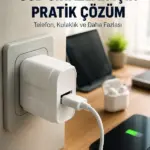 12W USB Şarj Adaptörü 5V 2.4A Hızlı ve Güvenli Şarj Başlığı