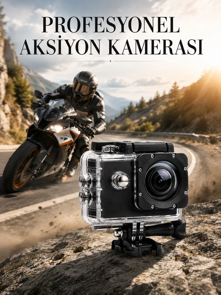 Profesyonel 4K Aksiyon Kamerası Geniş Açılı WiFi Destekli 1 Profesyonel 4K Aksiyon Kamerası Geniş Açılı WiFi Destekli