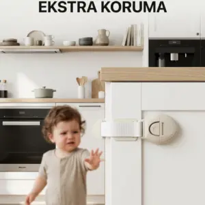 Dolap ve Çekmeceler İçin Çocuk Güvenlik Kilidi Pratik Emniyet Aparatı