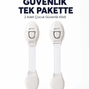 2 Adet Güçlü Yapışkanlı Çocuk Güvenlik Kilidi