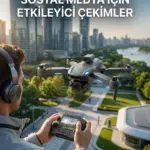 Katlanabilir Profesyonel Görünümlü Kamera Drone