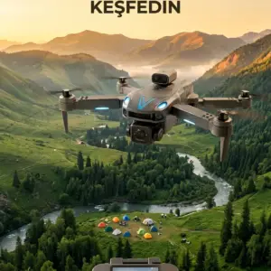 Uzaktan Kumandalı Çift Kameralı Hobi ve Fotoğraf Drone'u
