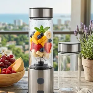 Çift Cam Hazneli Blender 16500 RPM Buz Kırıcı Taşınabilir Blender