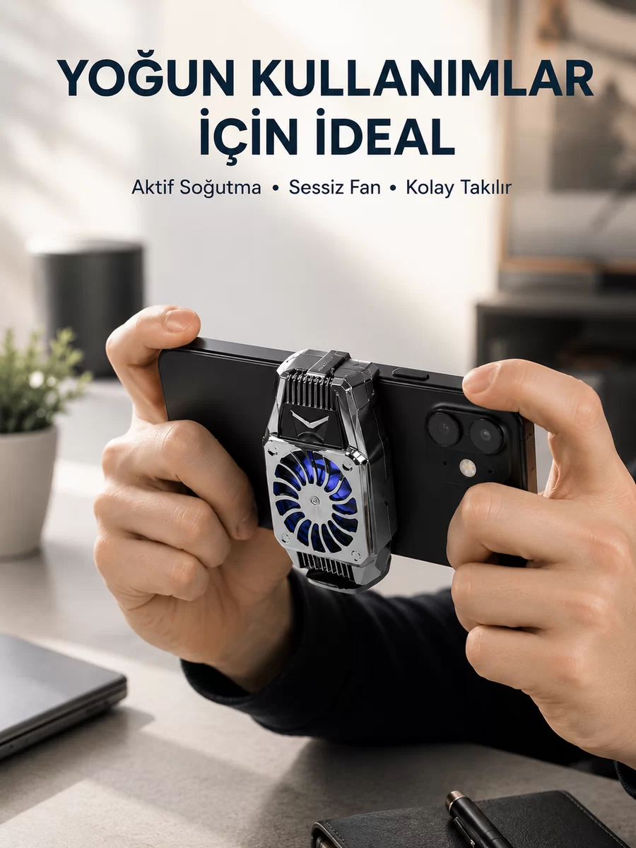Telefon Isınmasını Azaltan Aktif Fanlı Soğutucu Sistemi 1 Telefon Isınmasını Azaltan Aktif Fanlı Soğutucu Sistemi