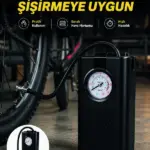 Analog Manometreli Kompakt Araç Hava Pompası Lastik Şişirme Cihazı