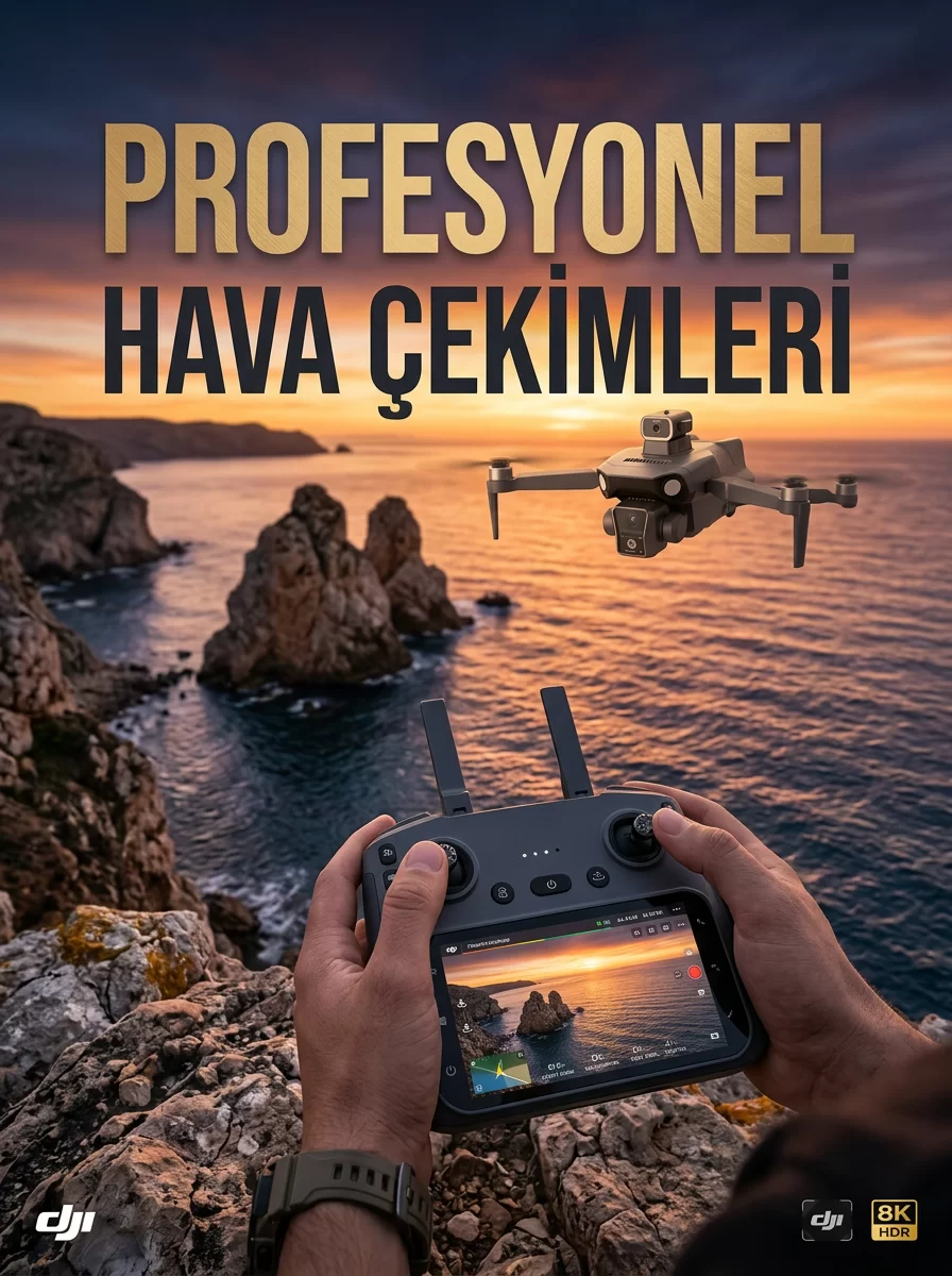 GPS Destekli Çift Kameralı Katlanabilir Drone Havadan Fotoğraf ve Video Çekimi 1 GPS Destekli Çift Kameralı Katlanabilir Drone Havadan Fotoğraf ve Video Çekimi