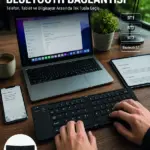 Katlanır Bluetooth Klavye Telefon Tablet Laptop Uyumlu Kablosuz Klavye