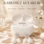 Yeni Nesil Küpeli Kablosuz Kulaklık Güçlü Bataryalı