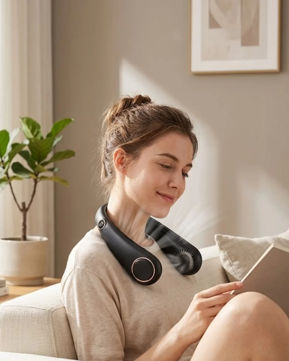 Gizli Turbo Tasarımlı Sessiz Çalışan Boyun Fanı 1 Gizli Turbo Tasarımlı Sessiz Çalışan Boyun Fanı