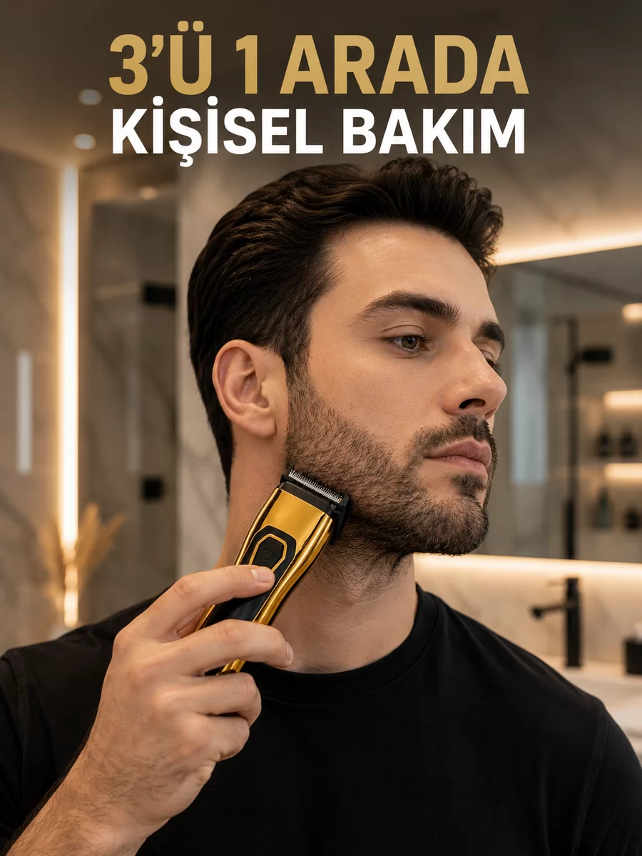 Saç Sakal Burun ve Kulak Bakımı İçin Çok Amaçlı Tıraş Makinesi 1 Saç Sakal Burun ve Kulak Bakımı İçin Çok Amaçlı Tıraş Makinesi