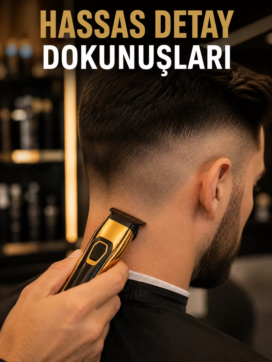 USB Type-C Şarjlı Çok Fonksiyonlu Saç ve Sakal Düzeltme Makinesi 1 USB Type-C Şarjlı Çok Fonksiyonlu Saç ve Sakal Düzeltme Makinesi
