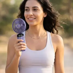 5 Kademeli Güçlü Üfleme Kapasiteli Taşınabilir Mini Fan