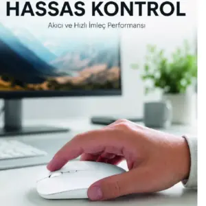 Kablosuz Bluetooth Oyuncu Mouse Sessiz Tıklama Ergonomik Wireless Fare