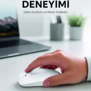 Şarjlı Wireless Mouse Bluetooth Çift Modlu Sessiz Yüksek Hassasiyetli Fare