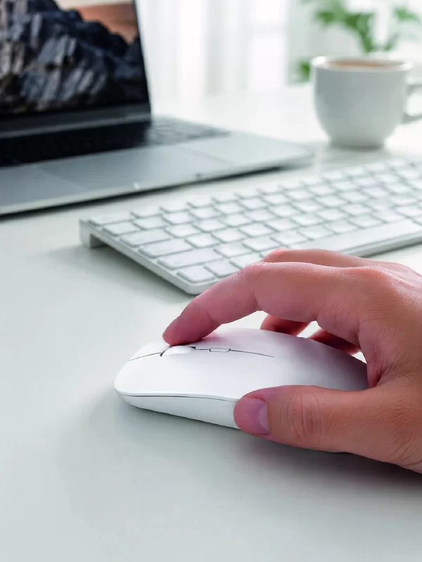 5000 DPI Bluetooth Kablosuz Mouse Hafif Ergonomik Sessiz Wireless Fare 4 5000 DPI Bluetooth Kablosuz Mouse Hafif Ergonomik Sessiz Wireless Fare - Görsel 4