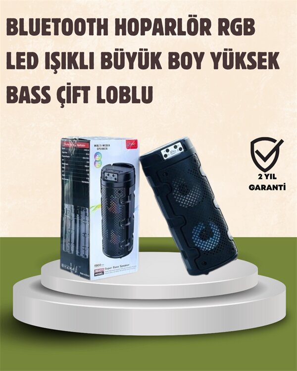 Kompakt Tasarım Yüksek Ses Performansı – Çoklu Giriş Seçenekli Kablosuz Hoparlör (Bluetooth USB SD Kart AUX) 1 Kompakt Tasarım Yüksek Ses Performansı – Çoklu Giriş Seçenekli Kablosuz Hoparlör (Bluetooth USB SD Kart AUX)