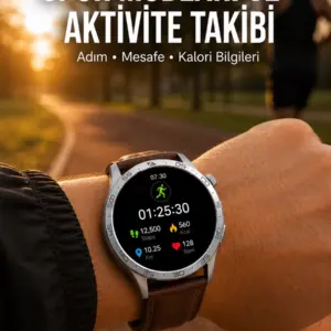 Bluetooth Bağlantılı Günlük Yaşam ve Spor Takip Akıllı Saati