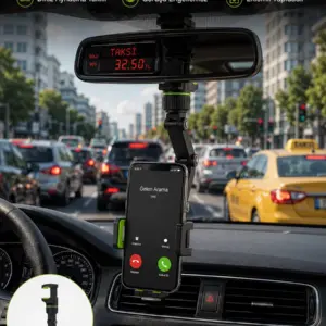Ayarlanabilir Dikiz Aynası Telefon Tutucu Görüş Açısını Engellemeyen Araç Aparatı