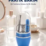 Mavi Tırnak Bakım Seti Çok Amaçlı Manikür Pedikür Kiti