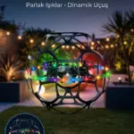 Şarjlı Futbol Topu Tasarımlı Mini Drone LED Aydınlatmalı Akıllı