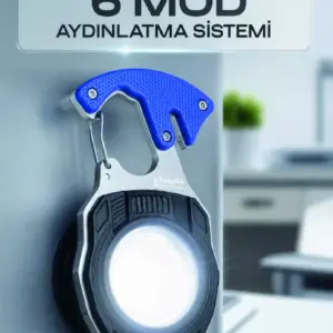Çok Fonksiyonlu Acil Durum El Feneri Elektronik Çakmak Tornavida ve Düdük Özellikli
