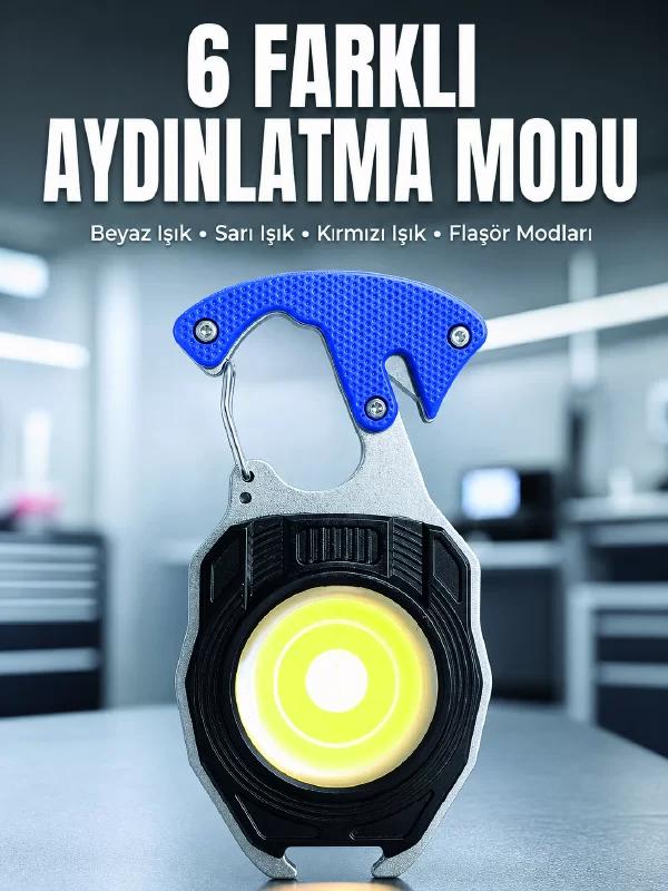 Araç Kamp Outdoor ve Tamir İşleri İçin Çok Amaçlı COB LED Şarjlı Kurtarma ve Çalışma Feneri 1 Araç Kamp Outdoor ve Tamir İşleri İçin Çok Amaçlı COB LED Şarjlı Kurtarma ve Çalışma Feneri