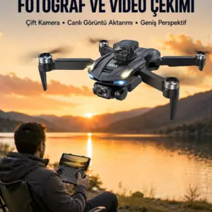 Haydiburaya 37 Ekranlı Kumandalı Katlanabilir Kamera Drone Hobi ve Günlük Kullanım