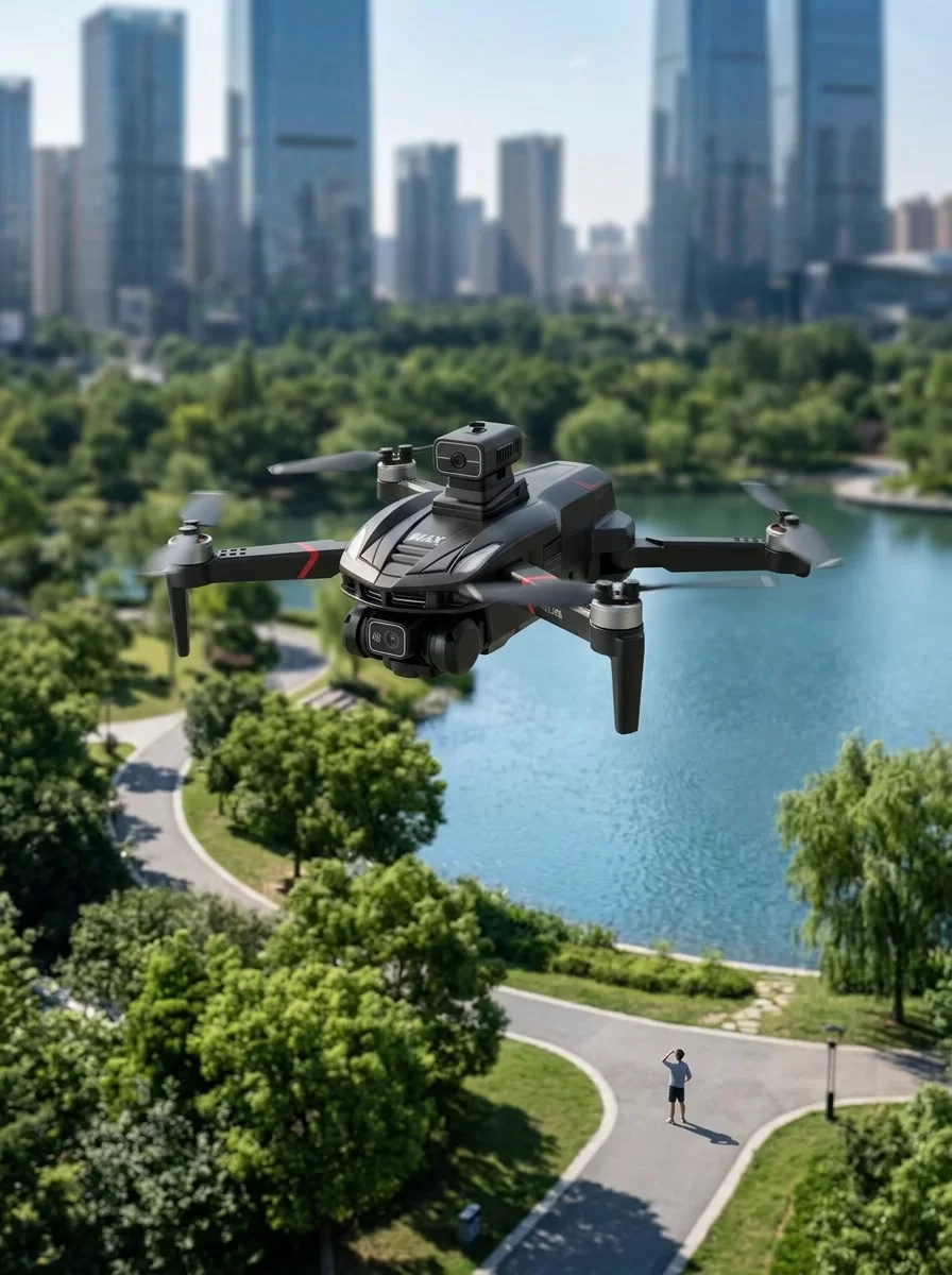 Ekranlı Kumandalı Katlanabilir Kamera Drone Hobi ve Günlük Kullanım 2 Ekranlı Kumandalı Katlanabilir Kamera Drone Hobi ve Günlük Kullanım - Görsel 2