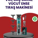 VGR V-695 Şarjlı Profesyonel Erkek Saç Sakal Tıraş Makinesi IPX7 Su Geçirmez