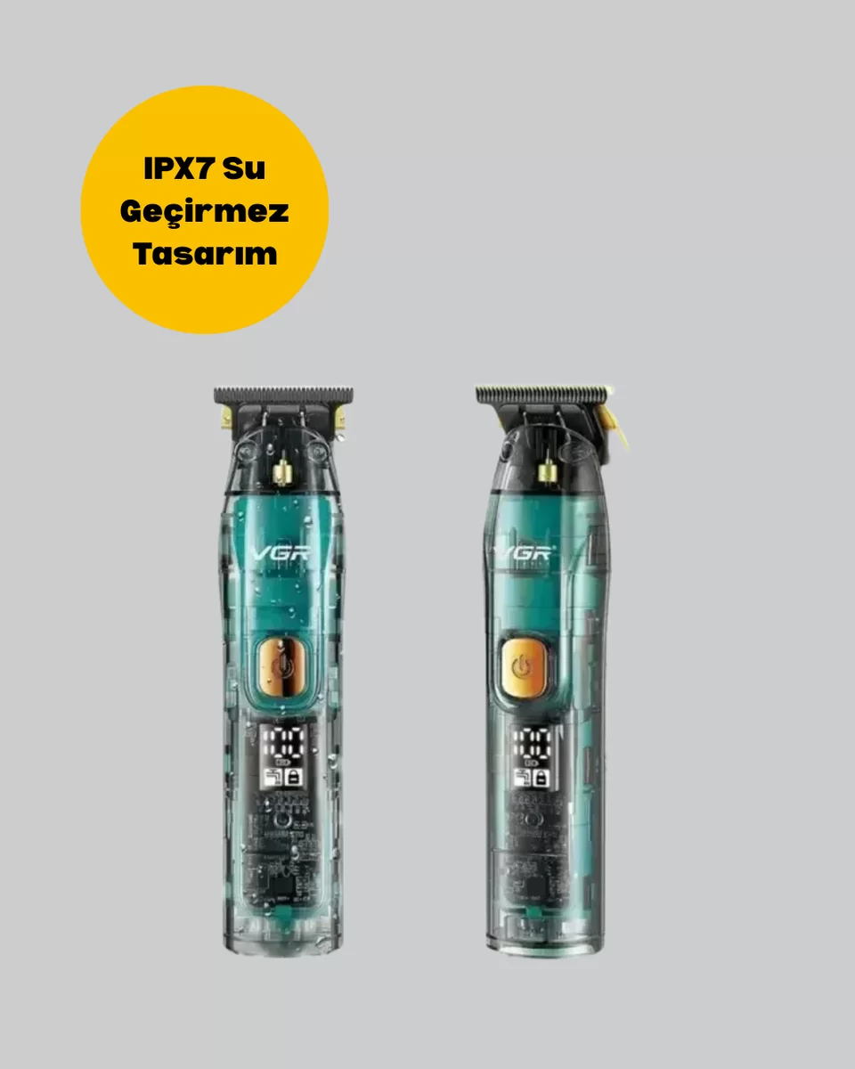 Saç ve Sakal Kesme Makinesi LED Ekranlı Profesyonel 5 Adet Uzunluk Ayarı 4 Saç ve Sakal Kesme Makinesi LED Ekranlı Profesyonel 5 Adet Uzunluk Ayarı - Görsel 4