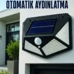 Hareket Sensörlü Güneş Enerjili Duvar Lambası Dış Mekan İçin Güçlü LED Aydınlatma