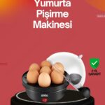 7 Yumurtalık Buharlı Yumurta Pişirme Cihazı Otomatik Kapanma Özellikli