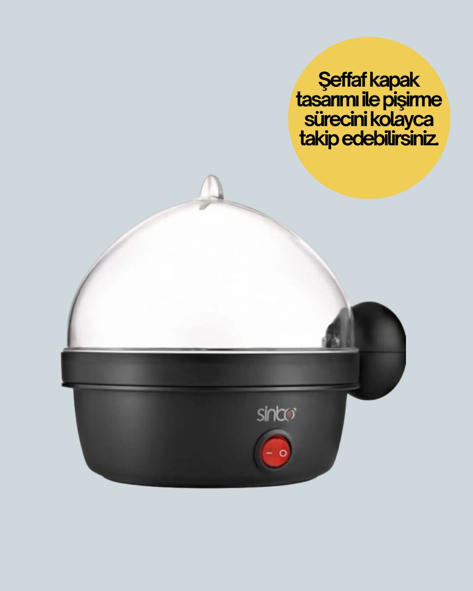 7 Yumurtalık Buharlı Yumurta Pişirme Cihazı Otomatik Kapanma Özellikli 4 7 Yumurtalık Buharlı Yumurta Pişirme Cihazı Otomatik Kapanma Özellikli - Görsel 4