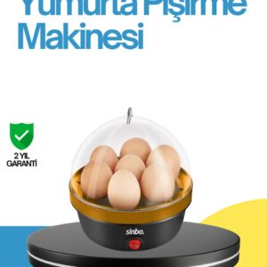 7 Yumurta Kapasiteli Yumurta Pişirme Makinesi Rafadan Orta ve Katı