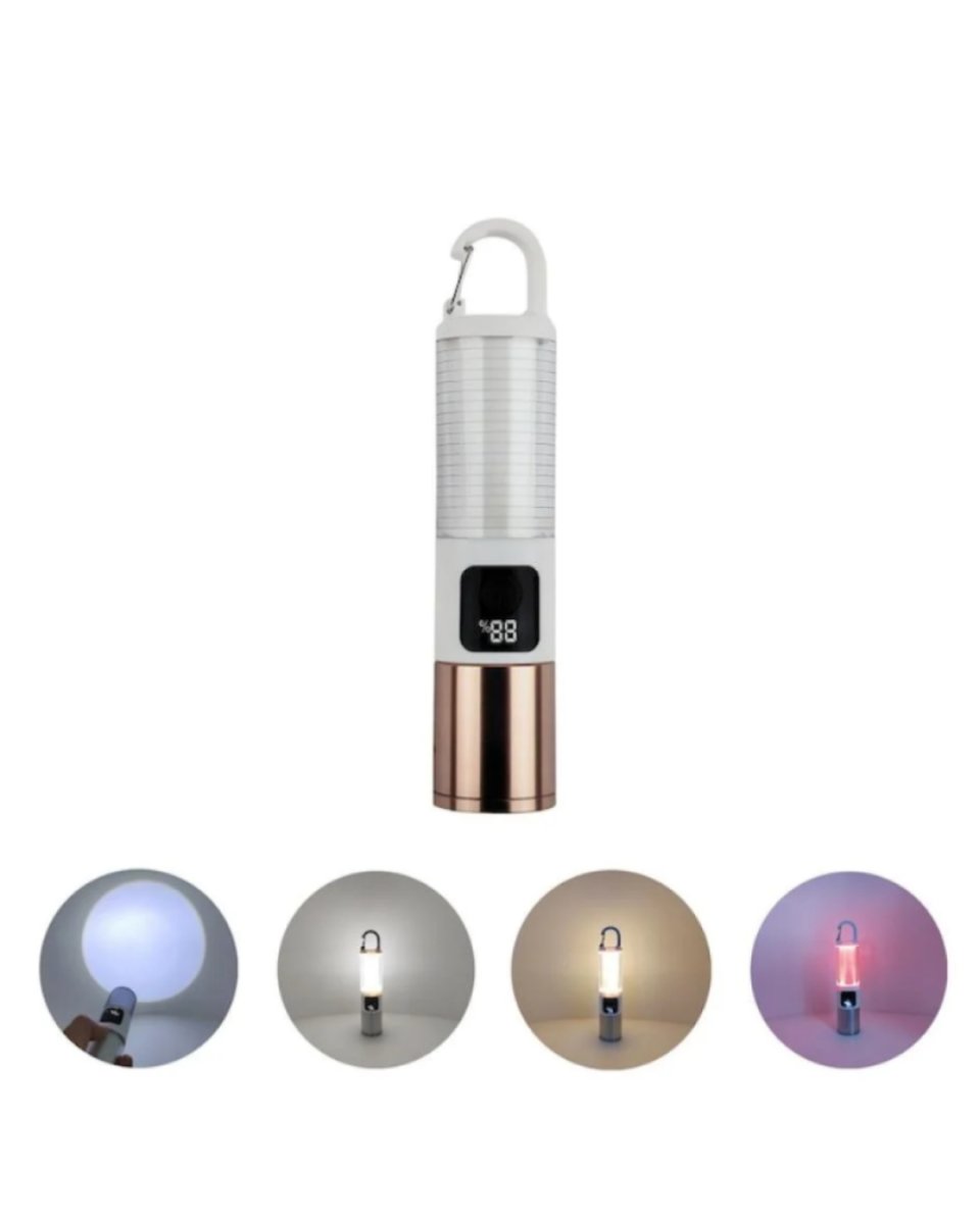 Taşınabilir LED Kamp Feneri USB Şarjlı Yüksek Parlaklık 500 Lümen Güç Göstergeli 4 Taşınabilir LED Kamp Feneri USB Şarjlı Yüksek Parlaklık 500 Lümen Güç Göstergeli - Görsel 4