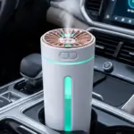 Araç İçi Hava Nemlendirici 5 Esans Hediyeli LED Işıklı USB Buhar Makinesi