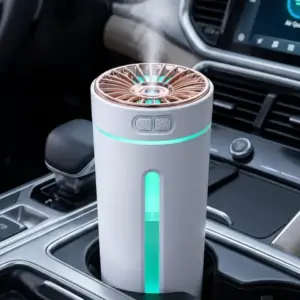 Araç İçi Hava Nemlendirici 5 Esans Hediyeli LED Işıklı USB Buhar Makinesi