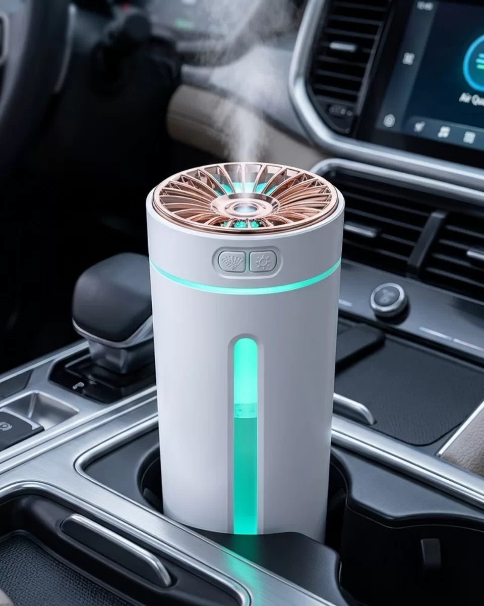 Araç İçi Hava Nemlendirici 5 Esans Hediyeli LED Işıklı USB Buhar Makinesi 1 Araç İçi Hava Nemlendirici 5 Esans Hediyeli LED Işıklı USB Buhar Makinesi