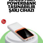 10000 mAh Hızlı Şarj Destekli Powerbank – Hafif, Kompakt ve Güvenli