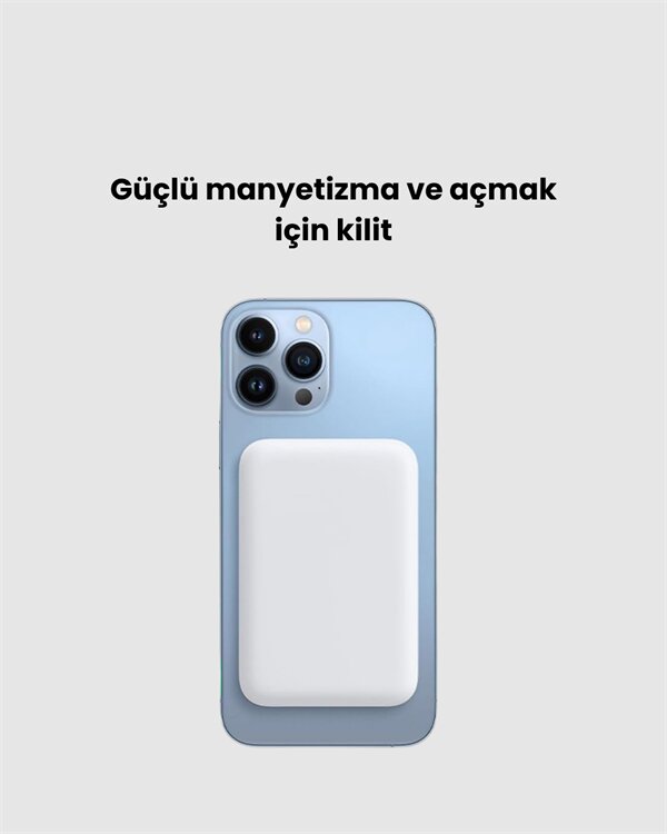Ultra İnce Manyetik Powerbank – Hızlı Şarj, Güçlü Tutuş, 10000 mAh Kapasite 2 Ultra İnce Manyetik Powerbank – Hızlı Şarj, Güçlü Tutuş, 10000 mAh Kapasite - Görsel 2