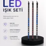 Dekoratif Ortam Aydınlatması RGB LED 10’lu Çubuk Seti