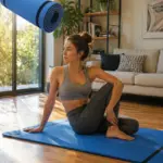 10 mm Yoga Matı Kaymaz Yüzey Çift Taraflı Kullanım Dayanıklı Eva Fitness Minderi