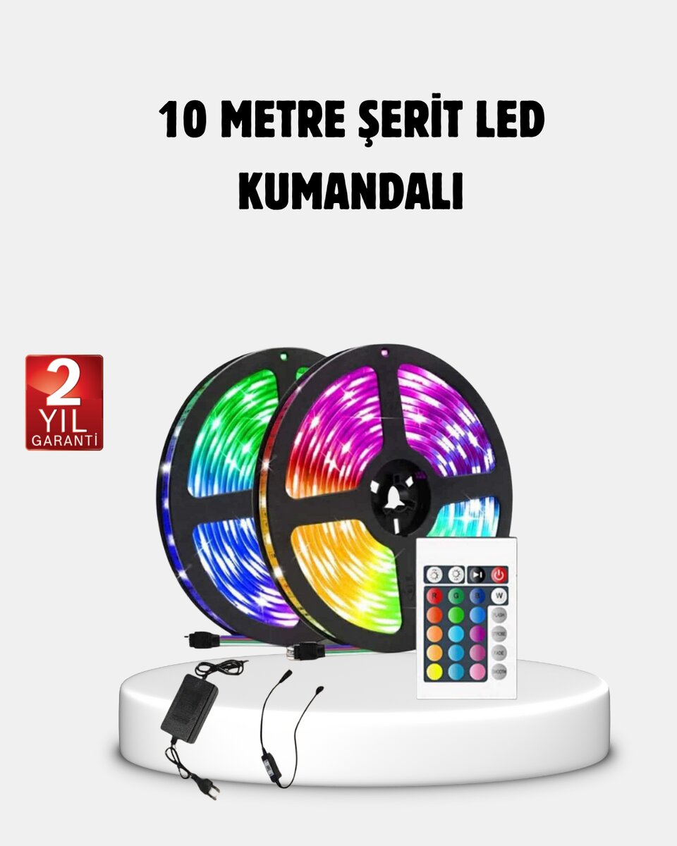 RGB Smart Şerit LED – TV Arkası ve Dekoratif Alanlar İçin Işık Şeridi 1 RGB Smart Şerit LED – TV Arkası ve Dekoratif Alanlar İçin Işık Şeridi