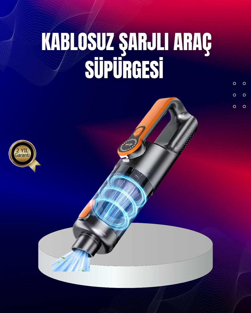 Taşınabilir Şarjlı El Süpürgesi Çok Yönlü Temizlik 5 Başlıklı Numaratör Hediyeli 1 Taşınabilir Şarjlı El Süpürgesi Çok Yönlü Temizlik 5 Başlıklı Numaratör Hediyeli