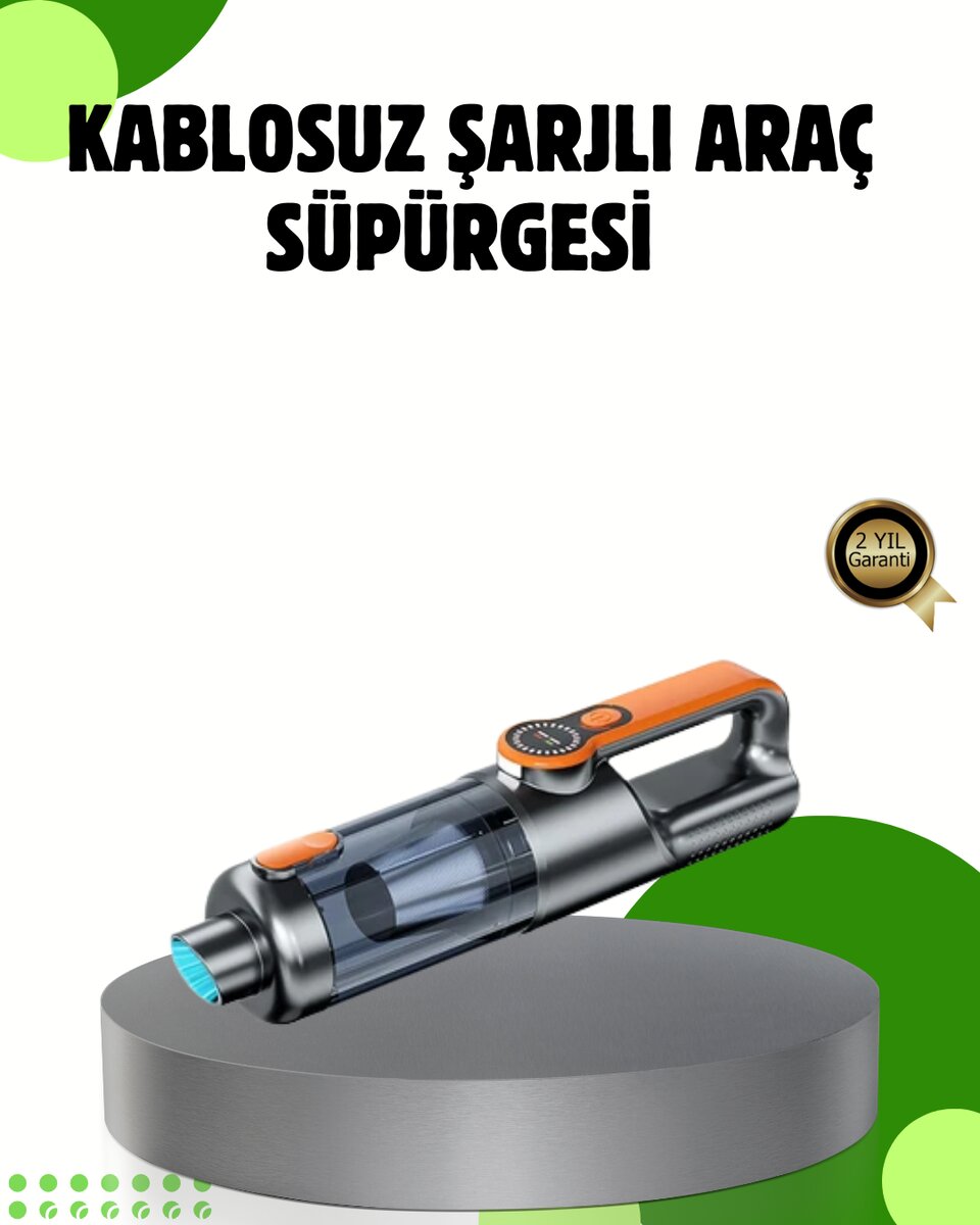 Şarjlı Kablosuz El Süpürgesi Yüksek Emiş Güçlü ve Çok Başlıklı 1 Şarjlı Kablosuz El Süpürgesi Yüksek Emiş Güçlü ve Çok Başlıklı