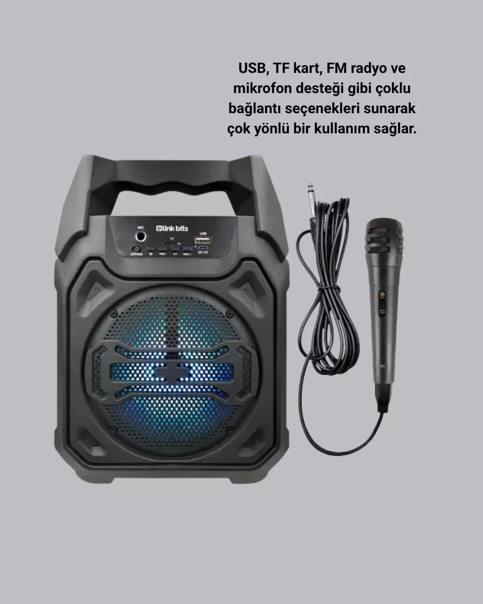 Taşınabilir Şarjlı Hoparlör – Bluetooth TWS ve Uzun Pil Ömrü 2 Taşınabilir Şarjlı Hoparlör – Bluetooth TWS ve Uzun Pil Ömrü - Görsel 2