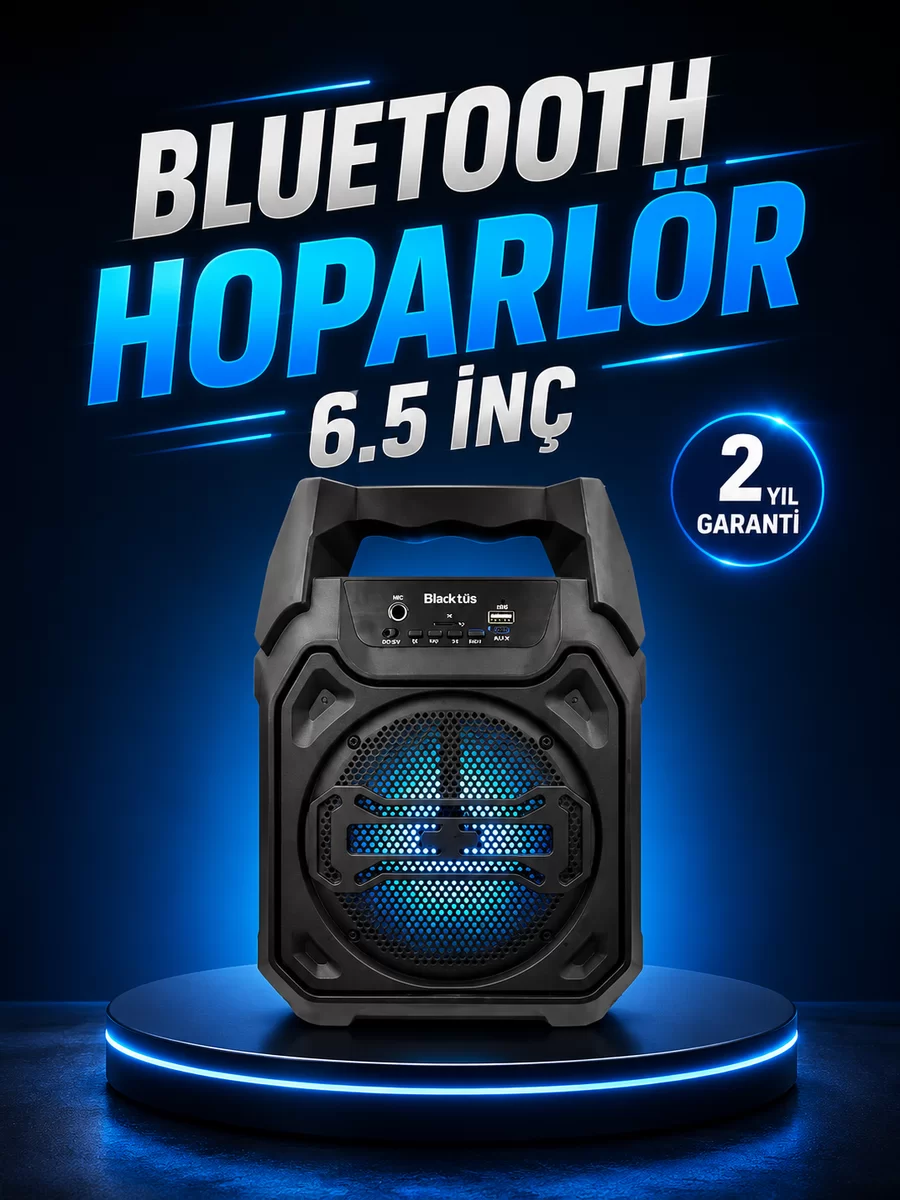 Taşınabilir Şarjlı Hoparlör – Bluetooth TWS ve Uzun Pil Ömrü 1 Taşınabilir Şarjlı Hoparlör – Bluetooth TWS ve Uzun Pil Ömrü