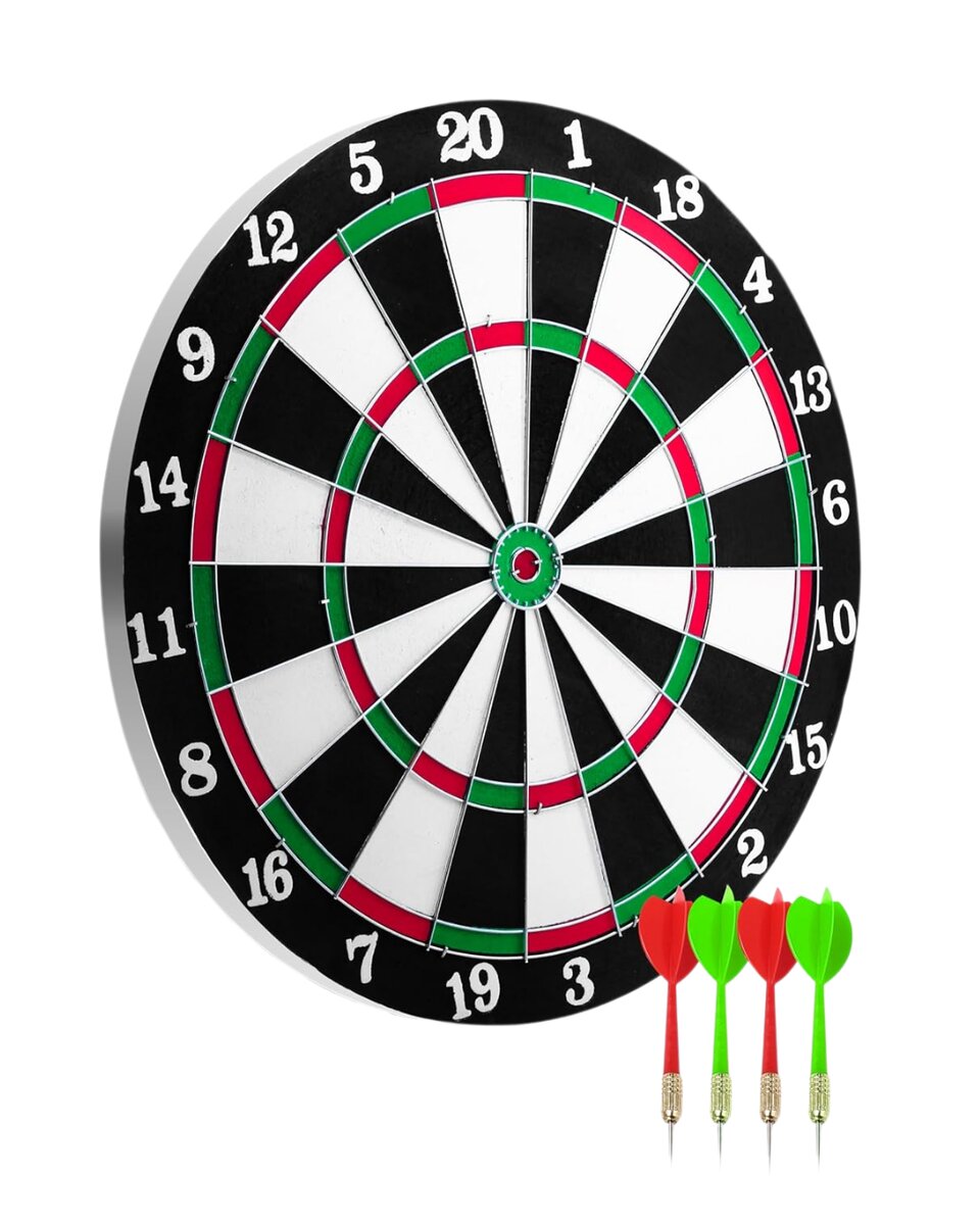 Ev ve Oyun Alanları İçin Dart Tahtası 12 İnç 4 Dart Oku Dahil 3 Ev ve Oyun Alanları İçin Dart Tahtası 12 İnç 4 Dart Oku Dahil - Görsel 3