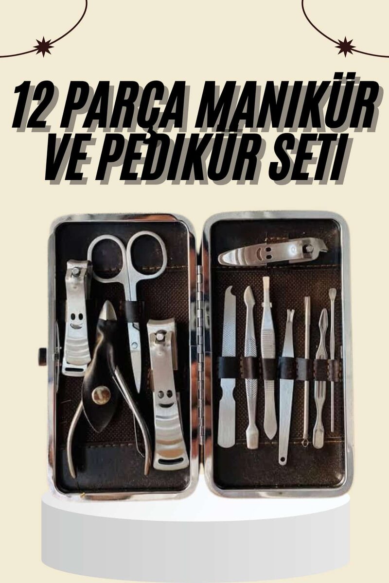 Tırnak Bakımı Tırnak Makası Profesyonel 12 Parça El Ayak Manikür Pedikür Seti 1 Tırnak Bakımı Tırnak Makası Profesyonel 12 Parça El Ayak Manikür Pedikür Seti
