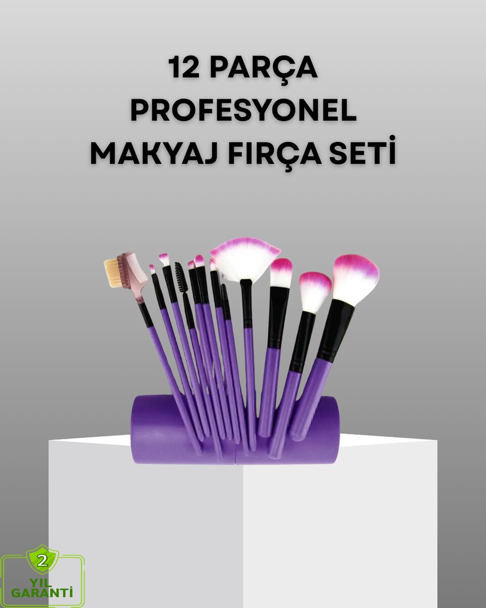 Ultra Yumuşak 12’li Makyaj Fırça Seti – Dökülme Yapmaz Dalin Şampuan ile Temizlenebilir 1 Ultra Yumuşak 12’li Makyaj Fırça Seti – Dökülme Yapmaz Dalin Şampuan ile Temizlenebilir